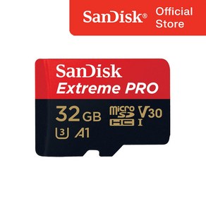 샌디스크 익스트림프로 마이크로SD카드 SDSQXCY, 32GB, 1개