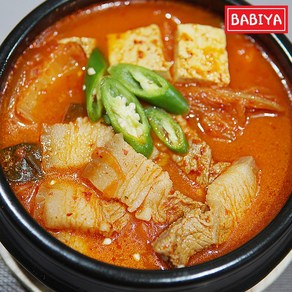 [상계동]돼지고기 김치찌개 밀키트 600g x2팩 캠핑 집밥 혼밥, 2개