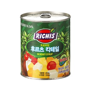 (주)동서 리치스 트로피칼 후르츠 칵테일, 850g, 3개