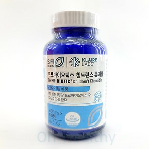 프로바이오틱스 칠드런스 츄어블 클레어랩스 닥터피엔티 유산균 pobiotics, 2개, 60정