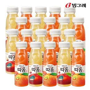 빙그레 따옴 주스 235ml 사과 10병+자몽 10병, 1세트