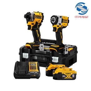 DEWALT 디월트 DCK2210P2T 20V MAX 충전임팩렌치 임팩드라이버 콤보5.0Ah세트 DCF850+DCF922, 배터리1개(DCK2210P1T), 1개