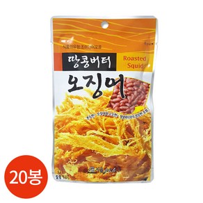 서울지앤비 땅콩버터 오징어 18g x 20봉, 20개