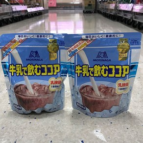 [2개묶음] 모리나가 우유로 마시는 코코아 400g[200g x 2개], 2개, 1개입