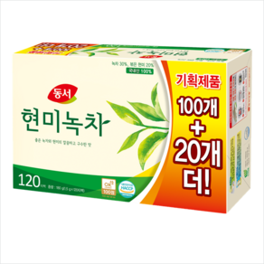 동서 현미녹차, 1개, 120개입, 1.5g