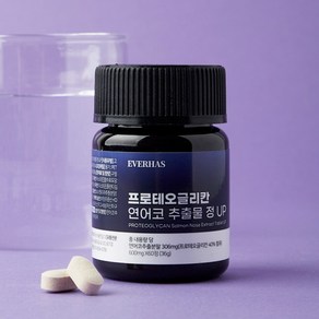 에버하스 프로테오글리칸 연어코연골 추출물 정, 4개, 60정