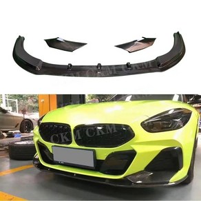 BMW Z4 G29 M 스포츠 카본 프론트 범퍼 립 스포일러 19-21 3개 카본 파이버, FRP Unpainted Black