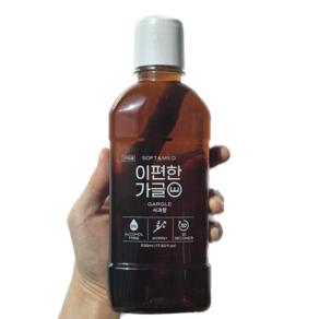 이편한가글 무알콜 약산성 불소 구강청결제 어린이 입냄새제거제 가글, 530ml, 3개