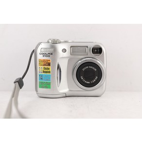 니콘 COOLPIX 3100 3.2MP 디지털 카메라 실버느슨한 배터리 래치