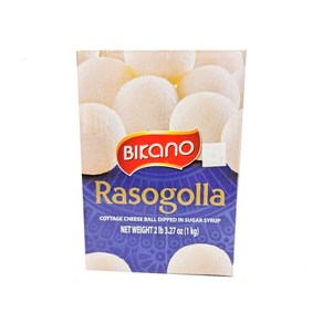 Rasogolla 달콤한 인도 디저트 라소골라 (달콤 짭짭한 치즈볼) BIKANO (1kg), 1개, 1kg