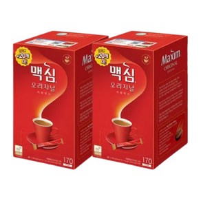 맥심 오리지날 커피믹스 170T x 2개, 170개입, 11.8g