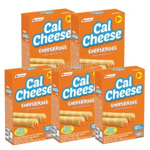 베트남 Cal Cheese 마요라 칼치즈 치즈 과자 롤 웨하스 치즈맛 쿠키 스틱 186g, 5개