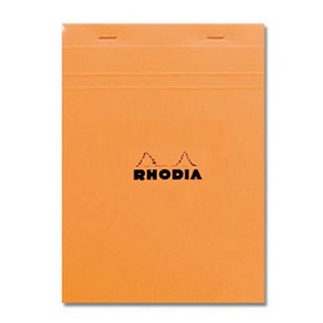 [RHODIA] 로디아 오렌지 메모패드 격자 NO18 노트, 격자 NO.18 (18200)