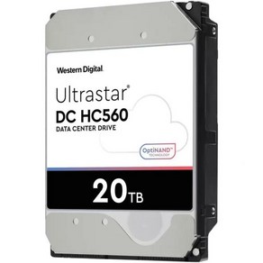 WD Ultrastar DC HC560 WUH722020ALE6L4 20TB 하드 드라이브 - 3.5 내장 SATA [SATA/600] 기존 자기 기록[CMR] 방법