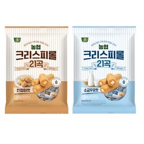 [농협]국산곡물21곡 크리스피롤 소금우유 인절미, 400g, 2개