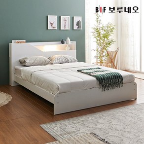 앳홈 블랑 LED 일반형 침대(SS)-쟈가드독립40T매트리스, 그레이