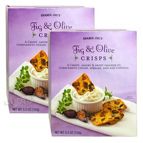 [1+1]트레이더조 무화과 & 올리브 크리스프 크래커 150g TRADER JOE'S FIG & OLIVE CRISPS