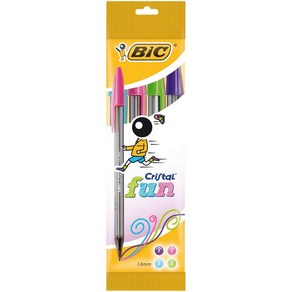 BIC 크리스털 훤 볼펜 와이드 포인트 (1.6 mm) - 다양한 색상 20개 박스, 1 Count (Pack of 1)_multicolou, 다양한 색상_1 Count Pack of 1, 1 Count (Pack of 1)