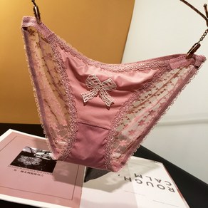 레이스 리본 시스루 삼각 팬티 Women's Underpants 뉴타임즈 D051C543