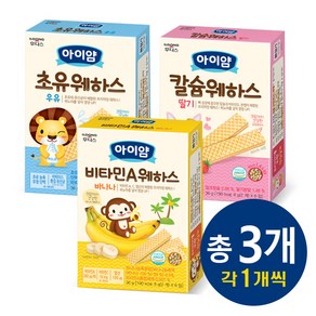 일동후디스 아이얌 웨하스, 36g, 1세트, 딸기+우유+바나나