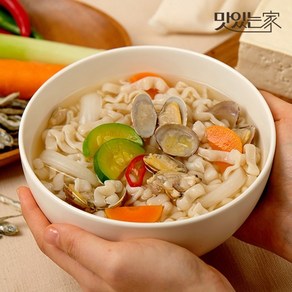 명인 신덕재 한둘 쫄깃 생두부 칼국수 멸치맛(2/4/6팩), 2팩 (4인분)