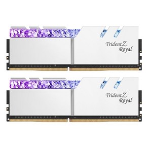 지스킬 DDR4 16G PC4-28800 CL18 TRIDENT Z ROYAL 실버 (8Gx2)