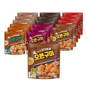 [랭킹닭컴] 맛있닭 오븐 닭구이 6종 혼합구성, 02_18팩(6종 각 3팩), 18개, 150g