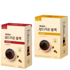 은진유통 맥심 부드러운블랙 오리진 100T+ 부드러운블랙 모카골드 100T, 1개, 100개입