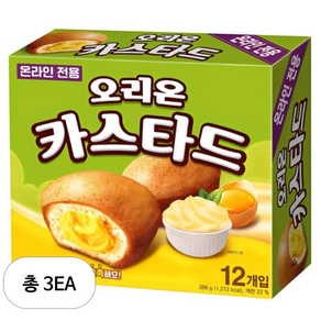오리온 카스타드 12개입, 288g, 3개