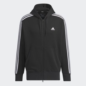 아디다스 ADIDAS 퍼포먼스 공용 에센셜+ 3S 프렌치테리 풀집 후디 노기모후드집업 쮸리후드집업 3선후드집업 루즈핏후드집업 봄가을후드집업 JF3931