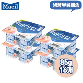 매일 바이오 백도요거트 85gx16개 냉장무/배/프로바이오틱스/우리집 영양간식