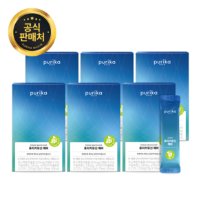 [본사공식몰] 퓨리카뮤신 에버 청포도맛 6box 60포 콜라겐젤리 특허뮤신, 6box(60포), 6개, 200g