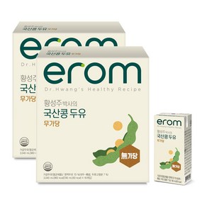 이롬 황성주 박사의 국산콩 두유 무가당, 190ml, 32개