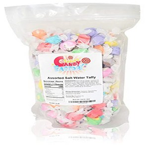 Saah's Candy Factoy Salt Wate Taffy (Assoted T 재밀봉 가능한 가방에 담긴 Saah's Candy Factoy 바닷물 태피(모듬 태피, 1개