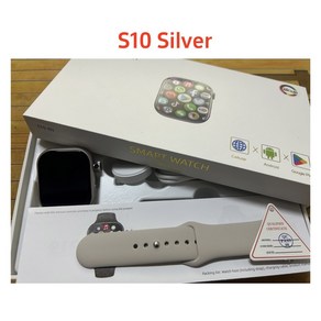 5G 스마트 시계 S10 시리즈 안드로이드 800W 카메라 4G LTE Sim 카드 GPS WIFI 26 인치 490 580, 2GB 32GB, Silve