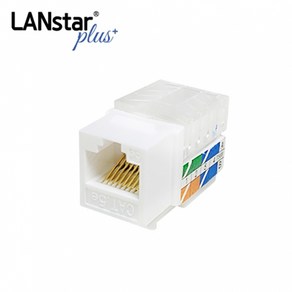 키스톤잭 CAT5E UTP 8P8C L타입 White 랜스타플러스LSP-EIC-UKWT, 대성유통쿠팡 본상품선택, 1개