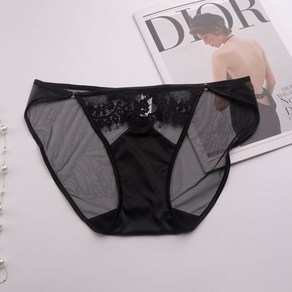 여성용 팬티 새틴 패치 망사 팬티 Women's Underpants 뉴타임즈 W610G885