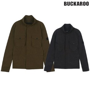 버커루 [특가전] [BUCKAROO JEANS] 남성 아우터 특가전 고급스러운 소재와 색감 투 빅포켓 포인트 BKR 와펜장식로고 얇은 야상점퍼