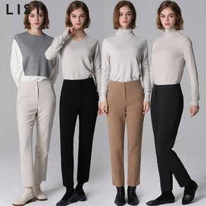 [리스트(LIST)] 베이직 스트레치 슬림 팬츠 (택가격158000원)