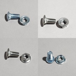 근각볼트 너트 셋트 3/8인치 19mm SHANK BOLT NUT 스틸 스텐, 스텐SUS 근각볼트너트셋트, 20개