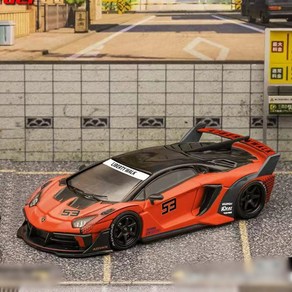 Star Model 1:64 람보르기니 LB 실루엣웍스 LP700-4 아벤타도르 GT EVO - 오렌지 No.53