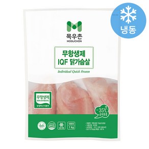 목우촌 무항생제 IQF 닭가슴살 무료배송/냉동, 2개, 1kg