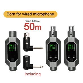 무선마이크 블루투스 마이크 휴대용 UHF 컨버터 XLR 송신기 및 리시버 다이나믹 시스템, 2.fo 2 mics