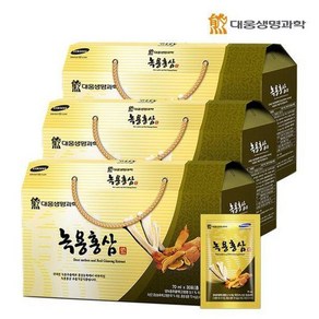 대웅생명과학 대웅생명과학 녹용홍삼 70mlX30포 3세트, 70ml, 3개