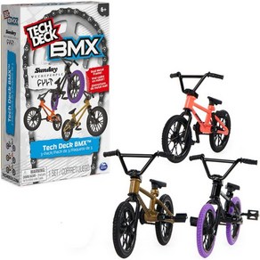 Tech Deck BMX Finge Bike 3Pack 수집 가능하고 사용자 정의 가능한 미니 수집가용 자전거 장난감 아이들 6세 이상 아마존 전용, BMX Finge Bike 3-Pack, 1개