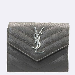 고이비토 중고명품 생로랑 마틀라세 컴팩트 3단 반지갑 K4581YSL