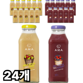 [쿨앤드몰] 아마타임 저스트 애플 + 애플 블루베리 300ml, 24개