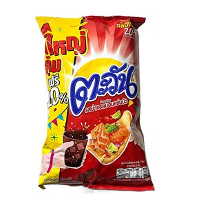 태국 Tawan 연어 스파이시 샐러드 타피오카칩 봉지과자 67g / Tapioca Chips Salmon Spicy Salad Flavou, 1개