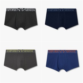 매장정품 엠포리오 아르마니 언더웨어 EMPORIO ARMANI UNDERWEAR [4종택일]메가로고 밴드 코튼 드로즈 (0814312027-28-29-30) 1677822