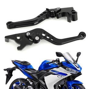 Topteng 오토바이 CNC 브레이크 클러치 레버 야마하 YZF R3 R25 MT25 MT03 2015-2017, 1개